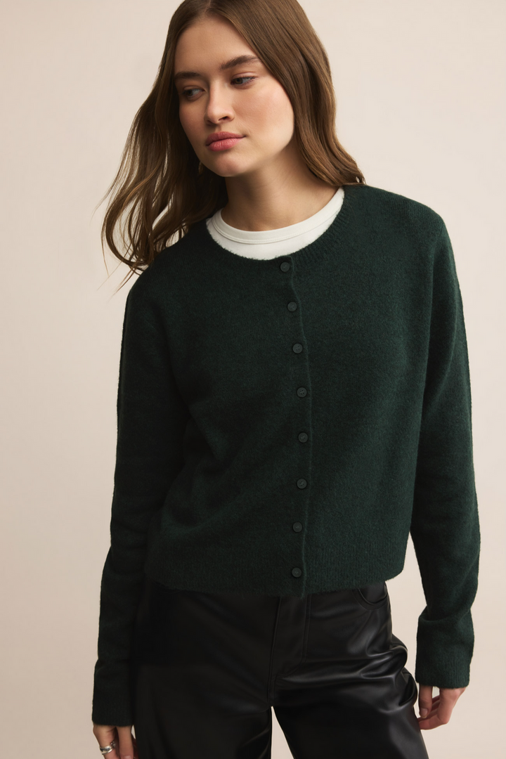 Z-Supply Medina Cozy Cardigan - Garland Green - Sun Diego Boardshop