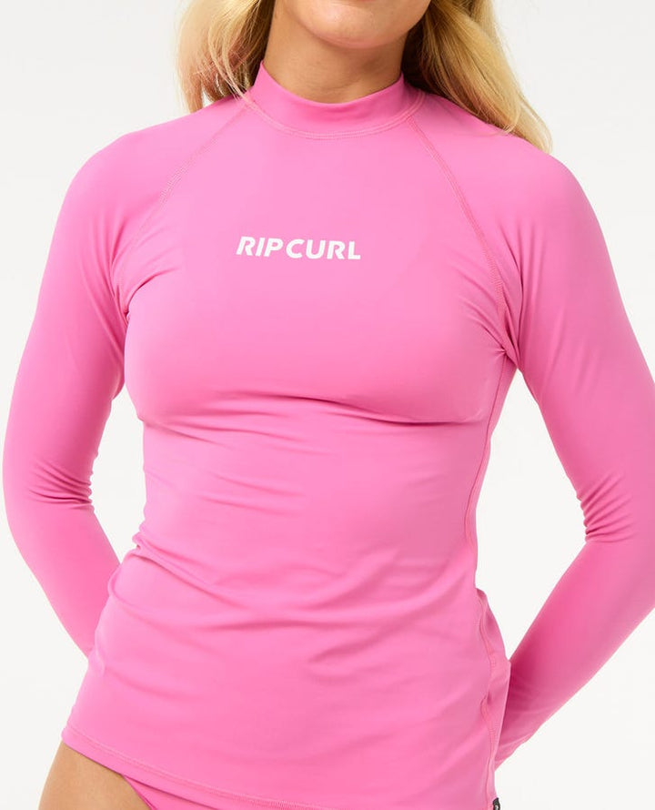 Rip Curl Classic Surf Long Sleeve Uv Rash Guard - 0020 Pink - Sun Diego Boardshop