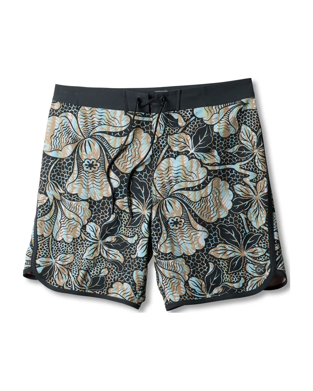Outerknown Men's All Time Scallop Trunks - Dazedaloha Tropical Forest