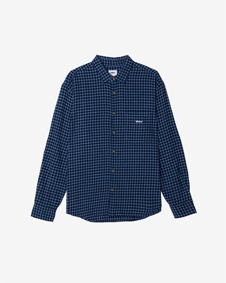 Obey BIGWIG BARRY SHIRT - ACADEMY NAVY - Sun Diego Boardshop