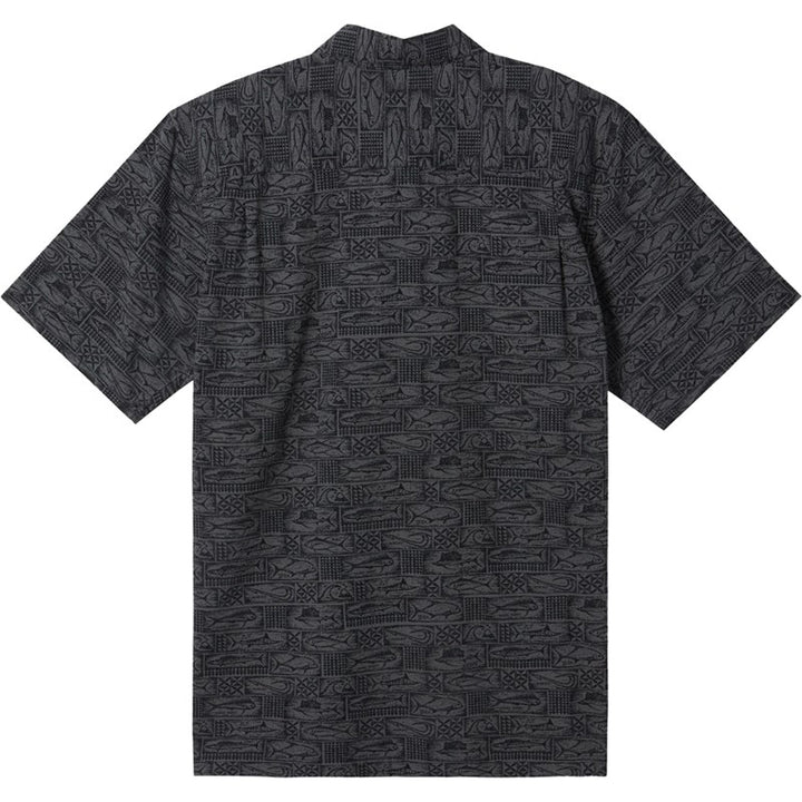 Quiksilver Mens Hana Bay Woven Shirt - TR BLACK PAPER - Sun Diego Boardshop