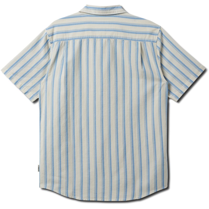 Quiksilver Oxford Stripe Classic Short Sleeve Shirt - NIAGARA - Sun Diego Boardshop