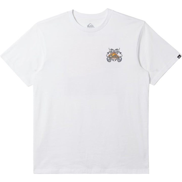 Quiksilver Mens Snake Crest Mor T-Shirt - WHITE - Sun Diego Boardshop