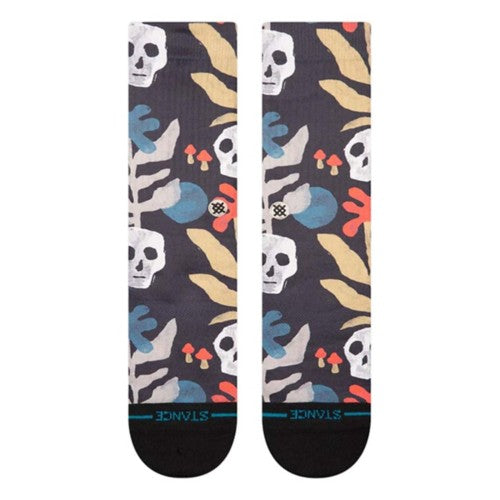 Stance Tropiskull Crew Socks - BLACK - Sun Diego Boardshop