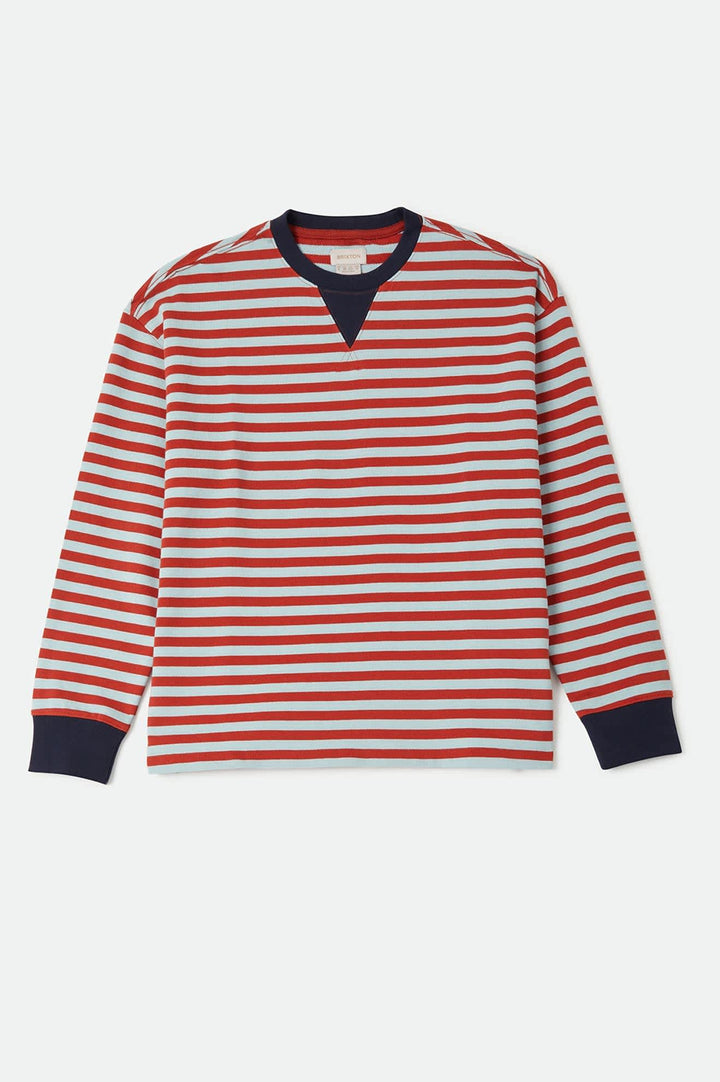 Brixton Women's Retro Rugby Polo - Sea Grass/Rust - Sun Diego Boardshop