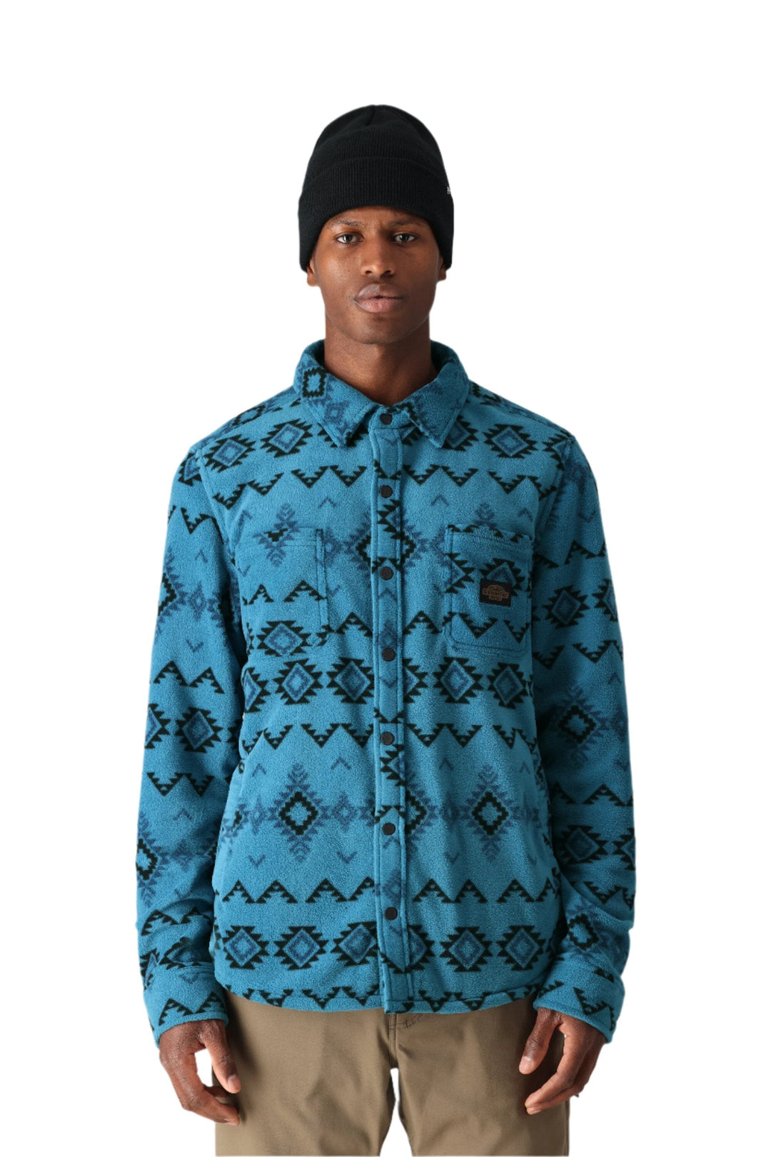686 Enterprises Sierra Fleece Flannel - MOROCCAN BLUE SOUTHWEST - Sun Diego Boardshop