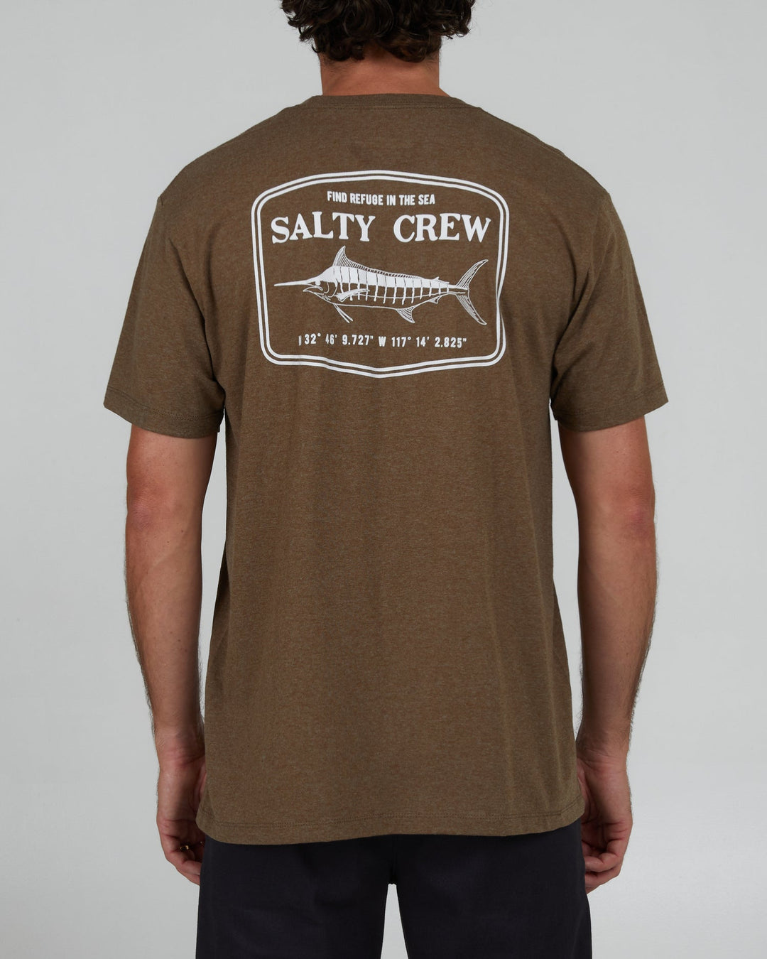 Salty Crew Stealth S/S Standard Tee - MOCHA HEATHER - Sun Diego Boardshop