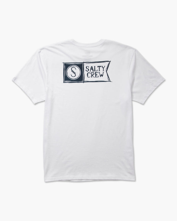 Salty Crew Sketchy Alpha S/S Premium Tee - WHITE - Sun Diego Boardshop