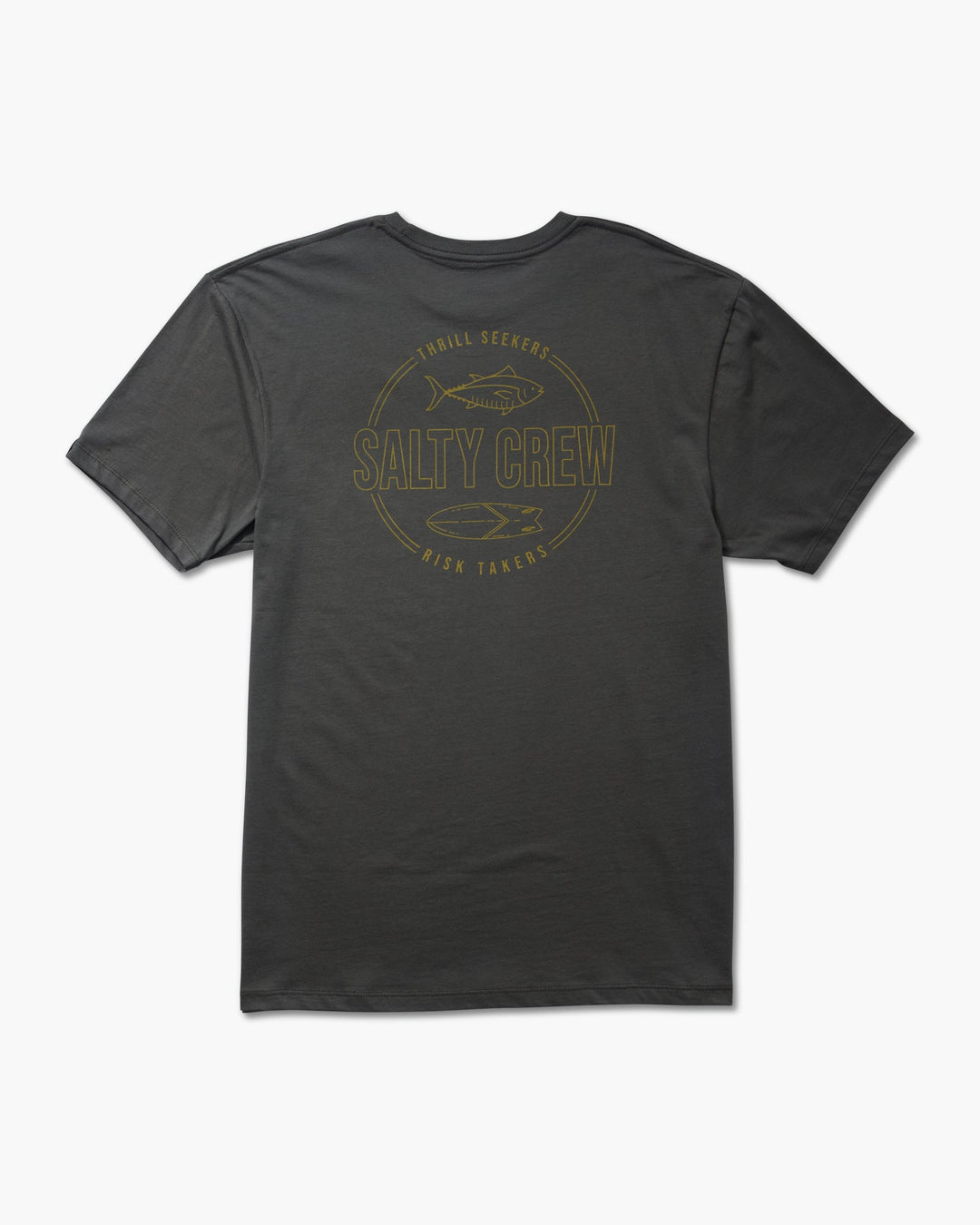 Salty Crew Outlined S/S Premium Tee - CHARCOAL - Sun Diego Boardshop