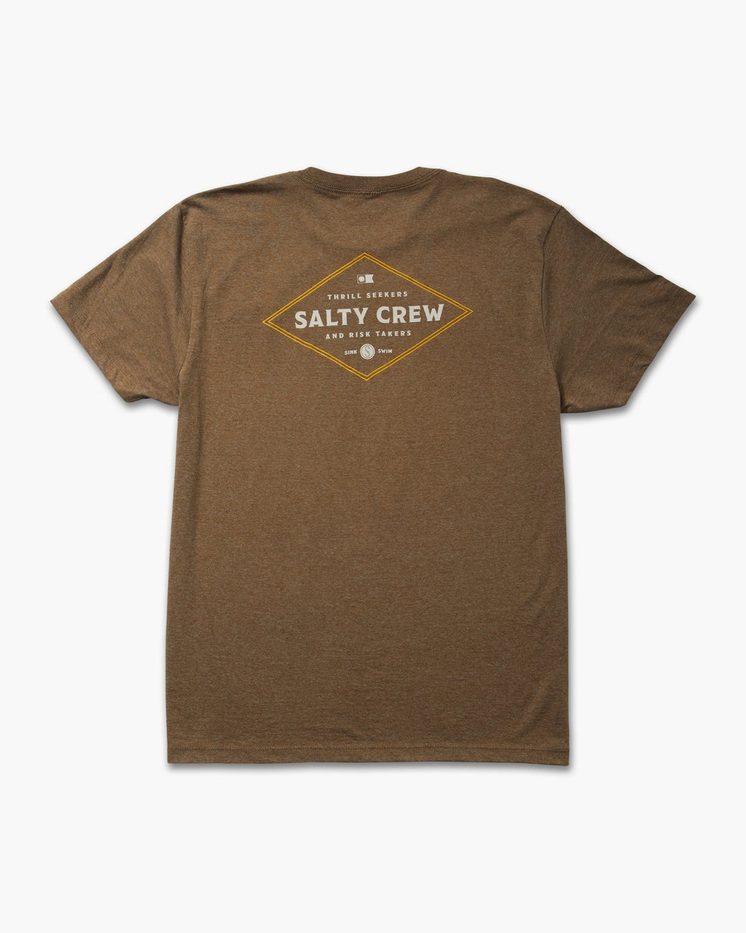 Salty Crew Double Diamond Tee - MOCHA HEATHER - Sun Diego Boardshop