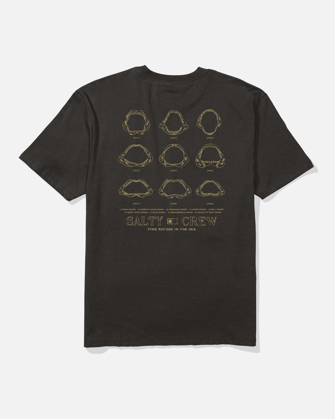 Salty Crew Jawbone Classic Tee - Black - Sun Diego Boardshop