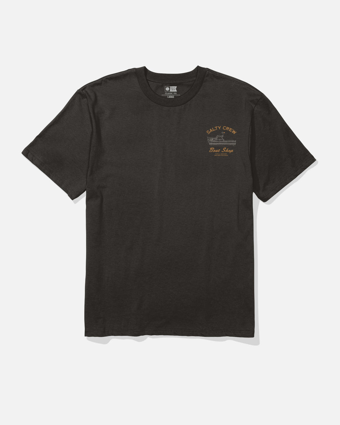 Salty Crew Boat Shop Classic Tee - Black - Sun Diego Boardshop