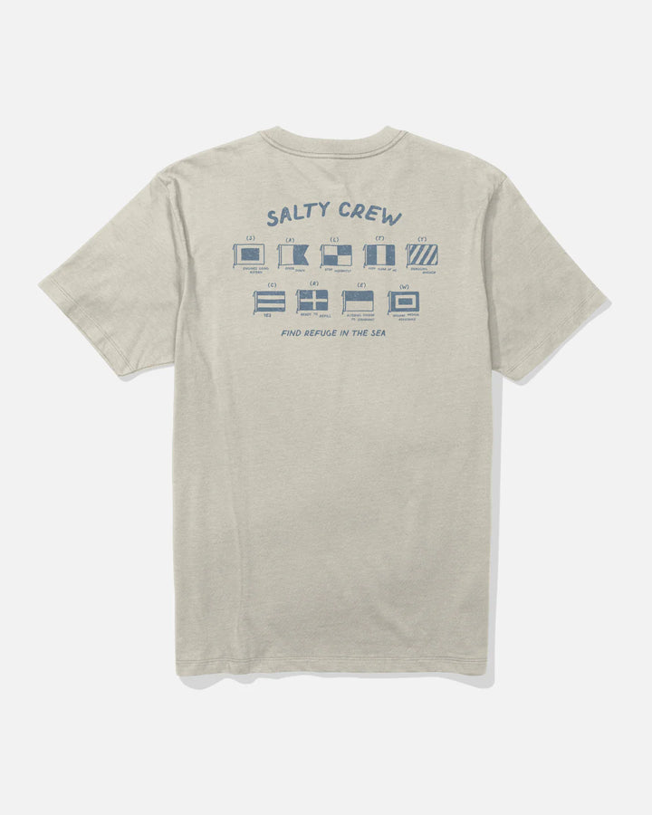 Salty Crew Call Sign Tee - Bone - Sun Diego Boardshop