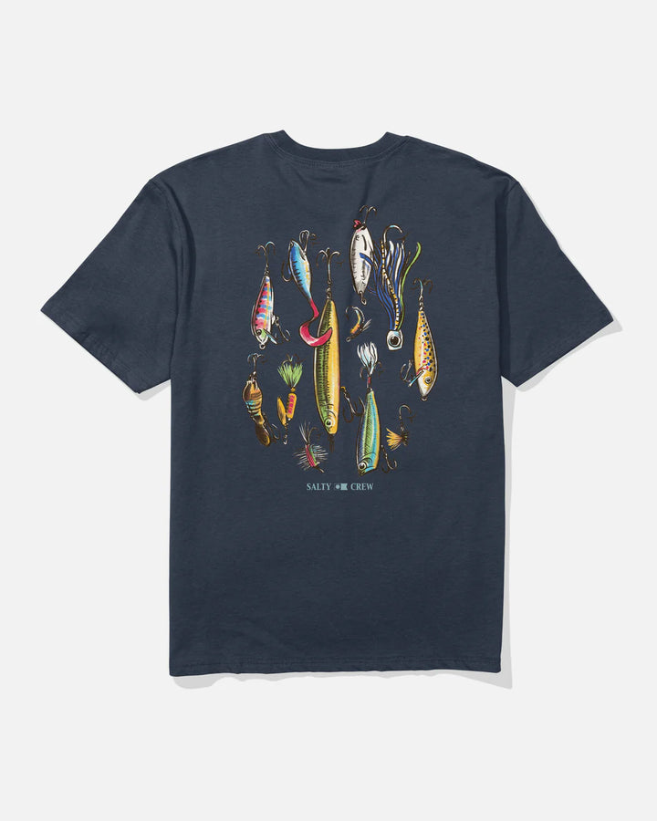 Salty Crew Lure Gear Classic Tee - Navy