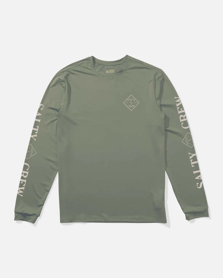 Salty Crew Tippet Long Sleeve Sunshirt - Oil Green - Sun Diego Boardshop