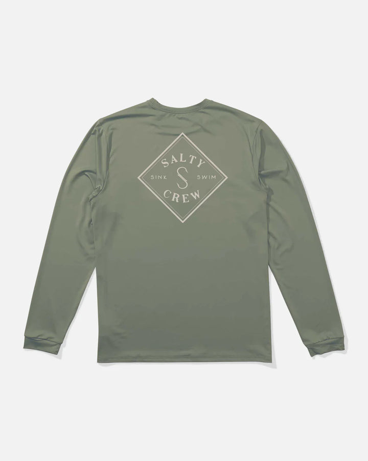 Salty Crew Tippet Long Sleeve Sunshirt - Oil Green - Sun Diego Boardshop