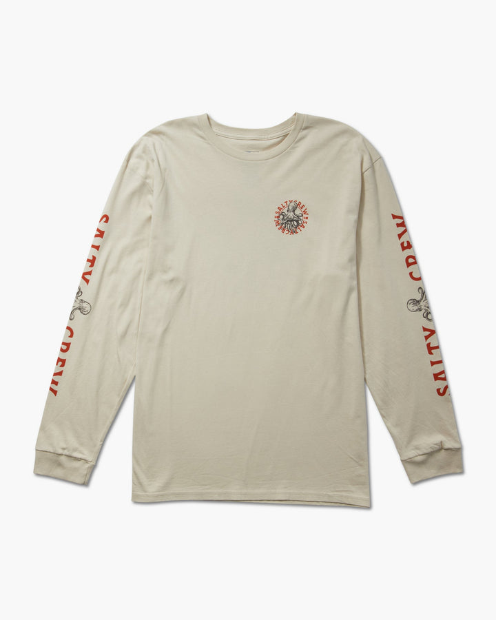 Salty Crew Tentacles L/S Premium Tee - BONE - Sun Diego Boardshop