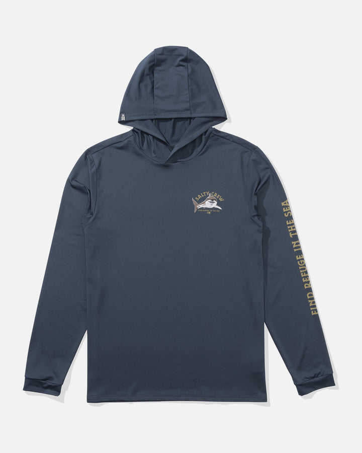 Salty Crew Lurking Sunshirt Hoodie - Bluefin - Sun Diego Boardshop
