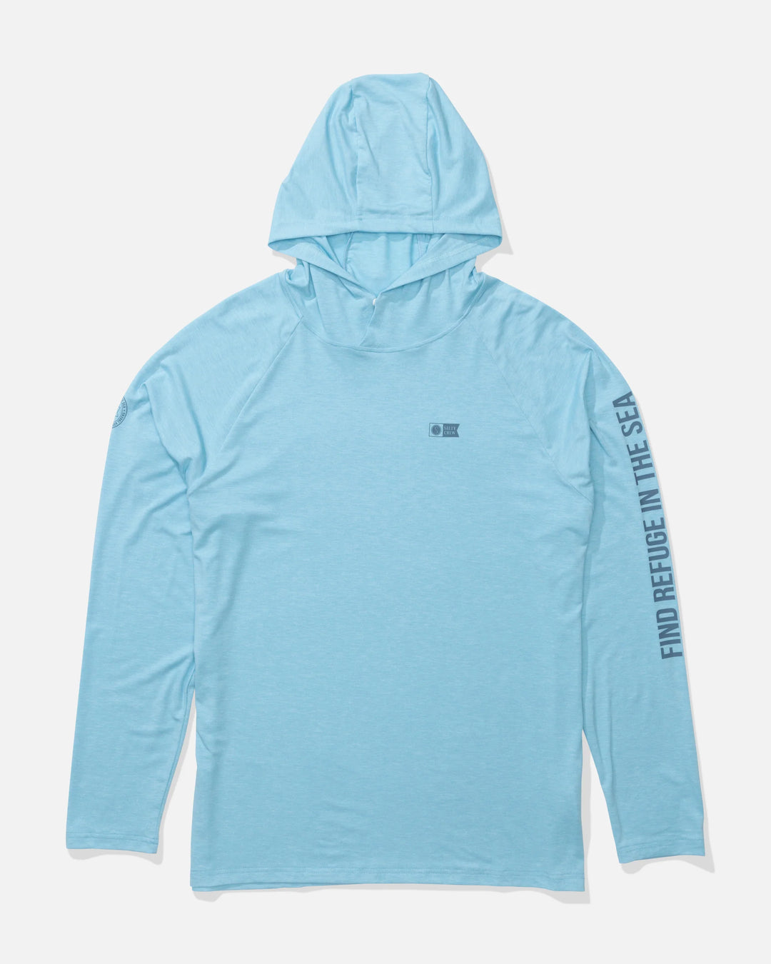 Salty Crew Men's Mariner Lite UV Hood - Air Blue