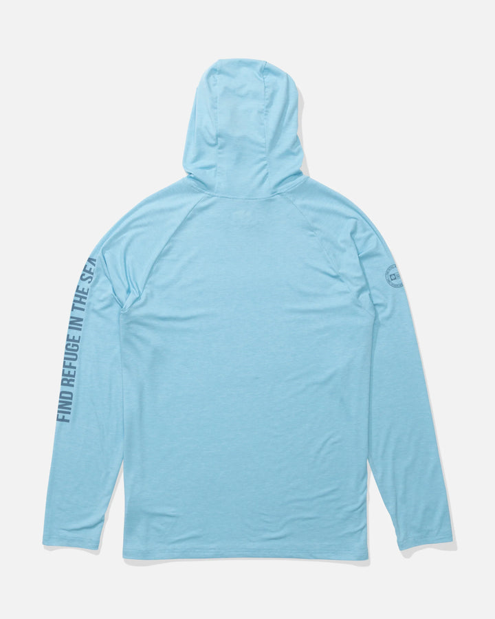 Salty Crew Men's Mariner Lite UV Hood - Air Blue