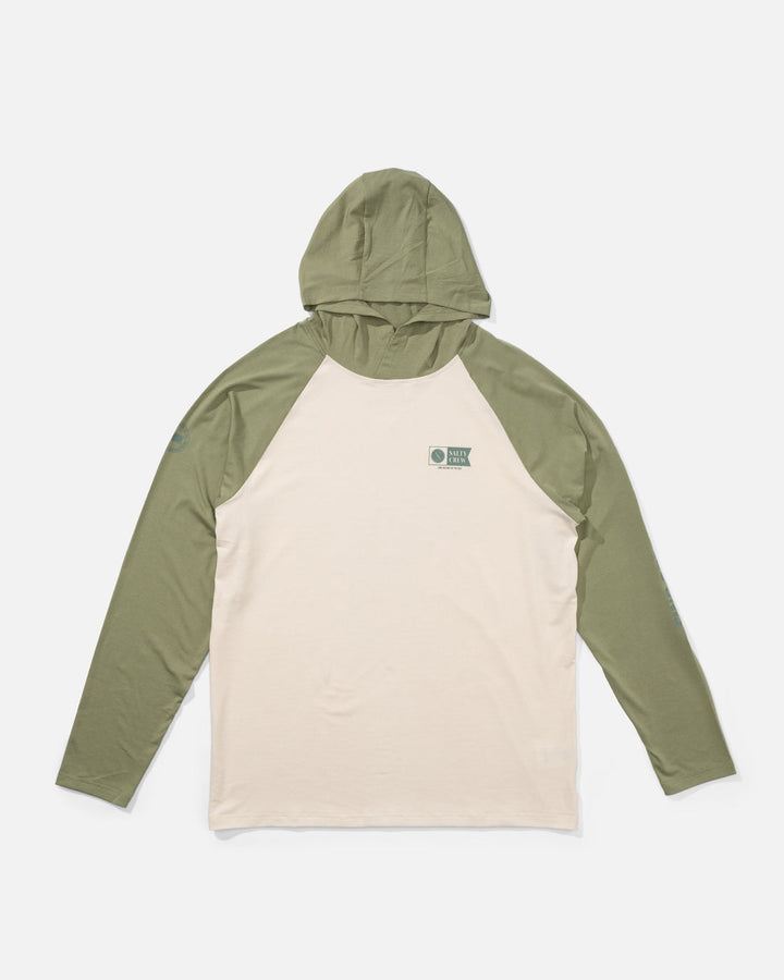 Salty Crew Mariner Lite Uv Hoodie - Birch Oil Green - Sun Diego Boardshop