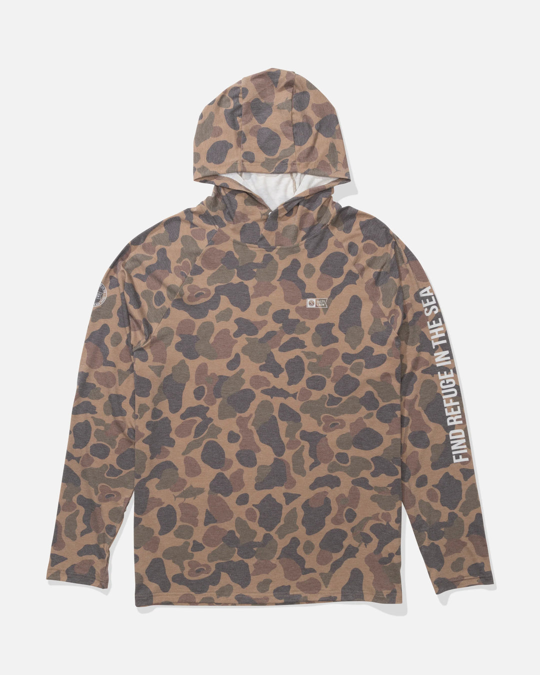 Salty Crew Men's Mariner Lite UV Hood - Tan Camo