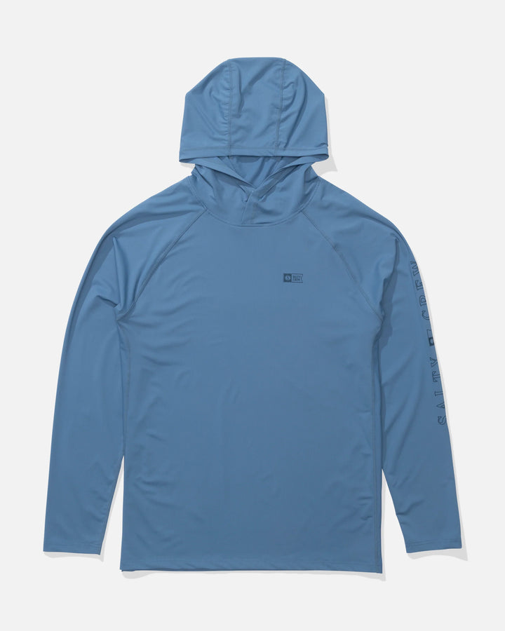 Salty Crew Men's Apex Perforated Sunshirt - Captains Blue