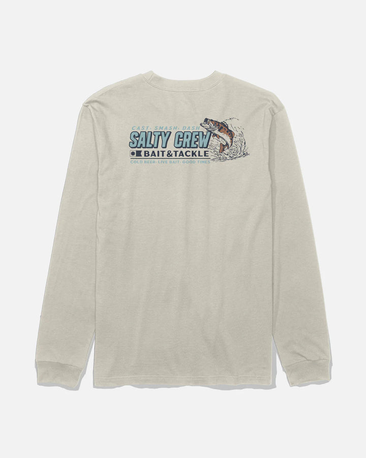 Salty Crew Live Bait Long Sleeve Tee - Bone