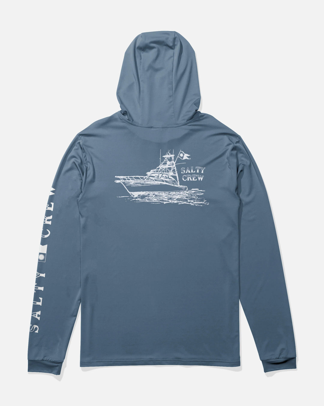 Salty Crew Men's On Board Hood Sunshirt - Captains Blue - Sun Diego Boardshop