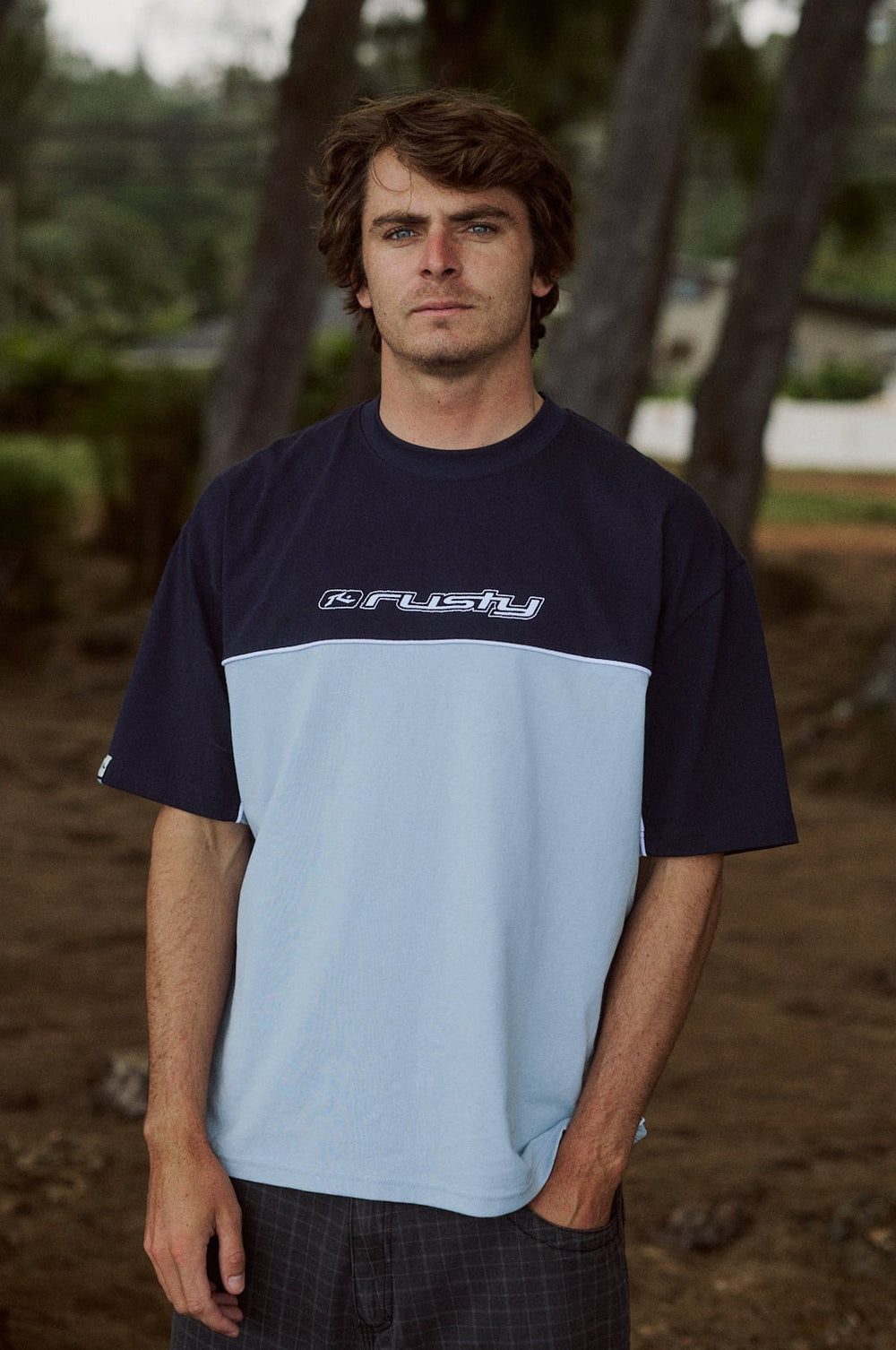Rusty Infinity 2.0 Short Sleeve Tee - Smokey Blue - Sun Diego Boardshop