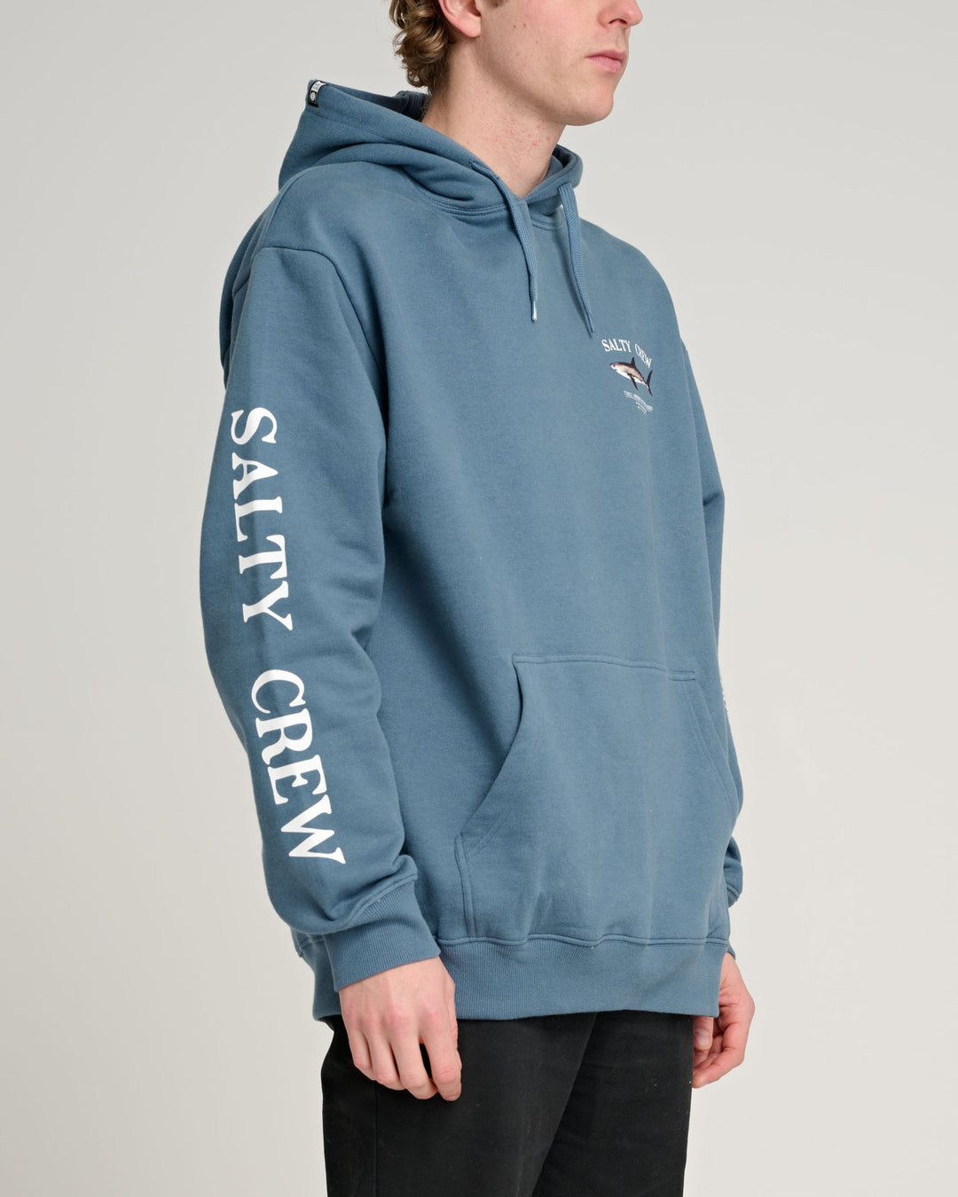 Salty Crew Bruce Hood Fleece - SLATE - Sun Diego Boardshop