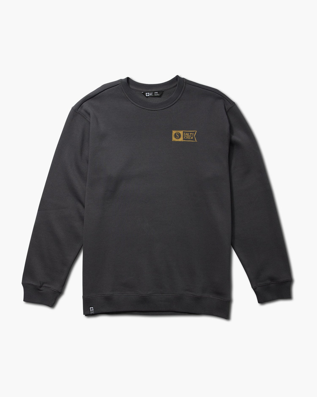 Salty Crew Sketchy Alpha Crew Fleece - CHARCOAL - Sun Diego Boardshop