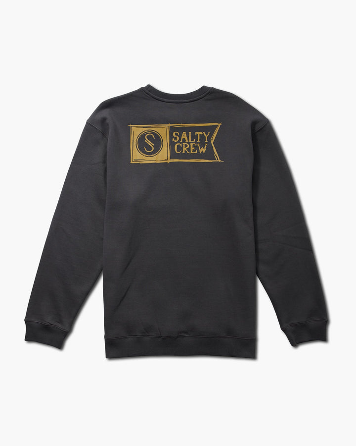 Salty Crew Sketchy Alpha Crew Fleece - CHARCOAL - Sun Diego Boardshop