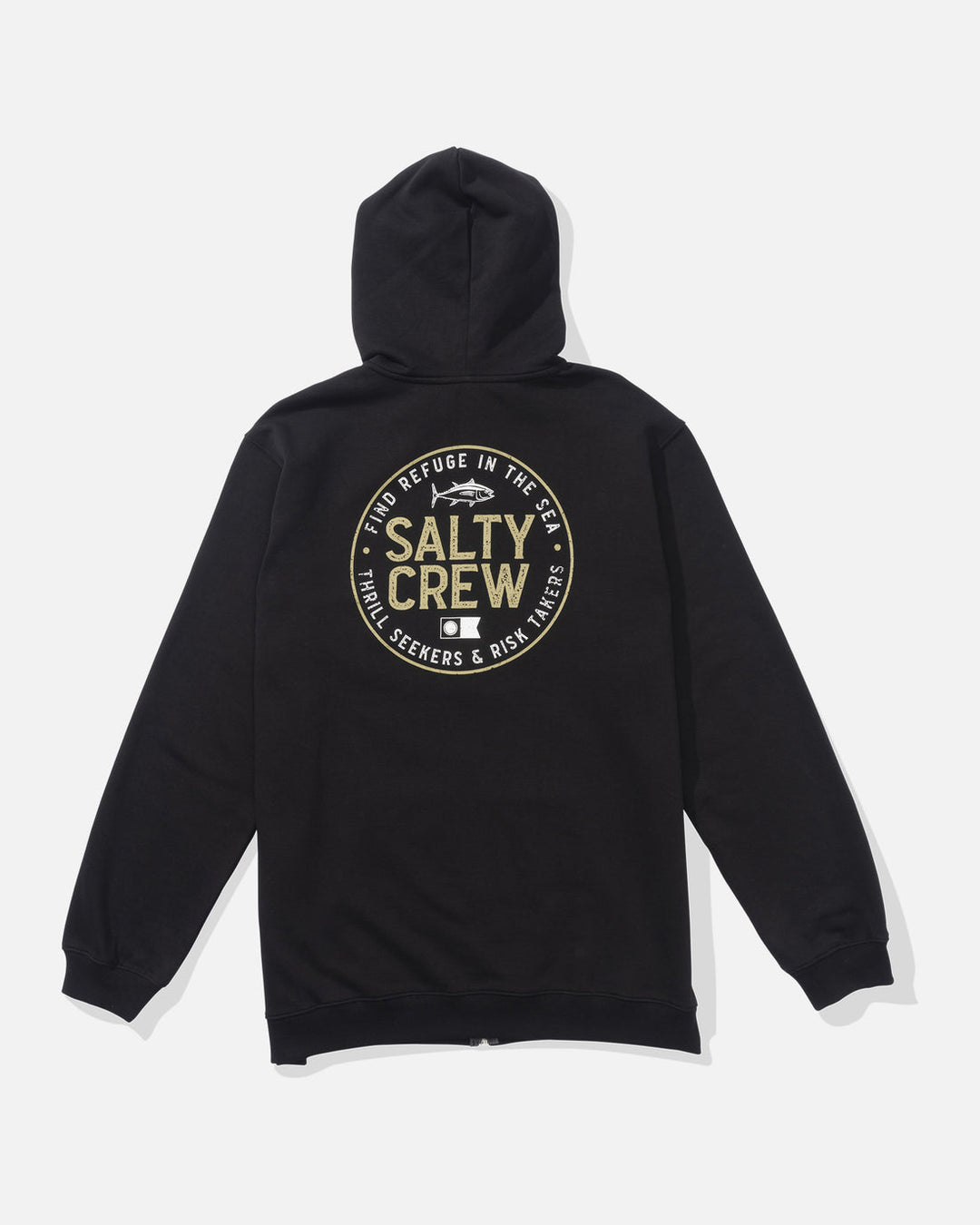 Salty Crew Legendary Zip Fleece Hoodie - BLACK - Sun Diego Boardshop