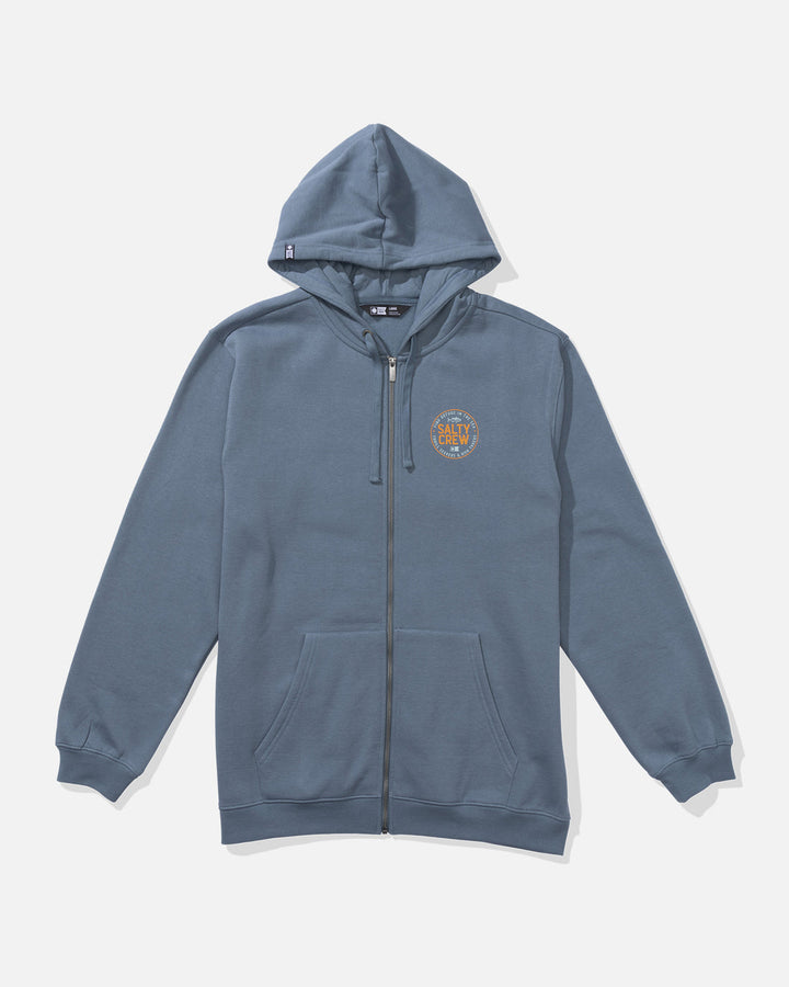 Salty Crew Legendary Zip Fleece Hoodie - SLATE - Sun Diego Boardshop