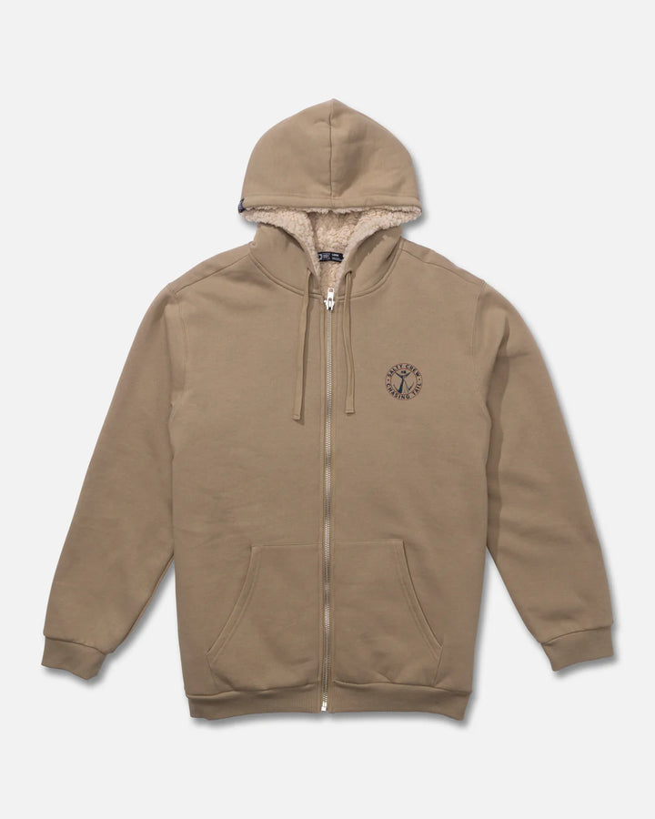 Salty Crew Coastal Sherpa Fleece Hoodie - Khaki - Sun Diego Boardshop