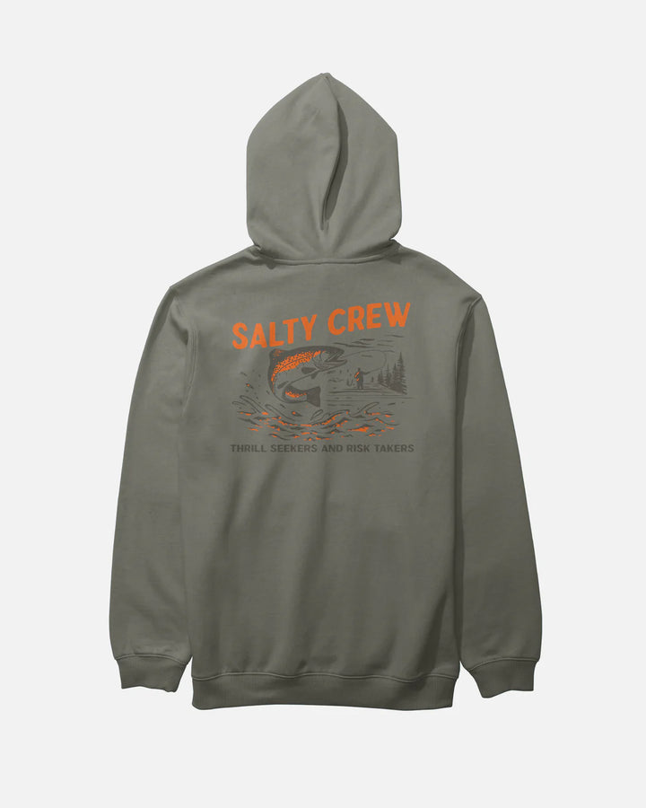 Salty Crew Nature Vibes Fleece Hoodie - Dusty Olive