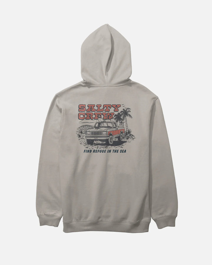 Salty Crew Truck Stop Fleece Hoodie - Stone - Sun Diego Boardshop