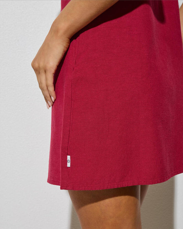 Rhythm Classic Slip Dress - Sangria