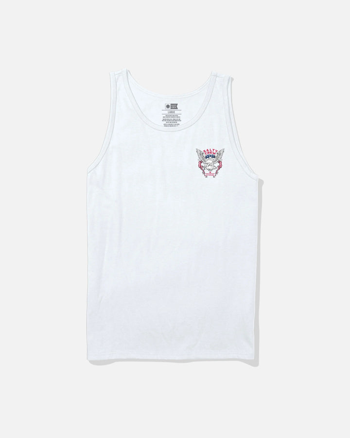 Salty Crew Men's American Talon Tank - White