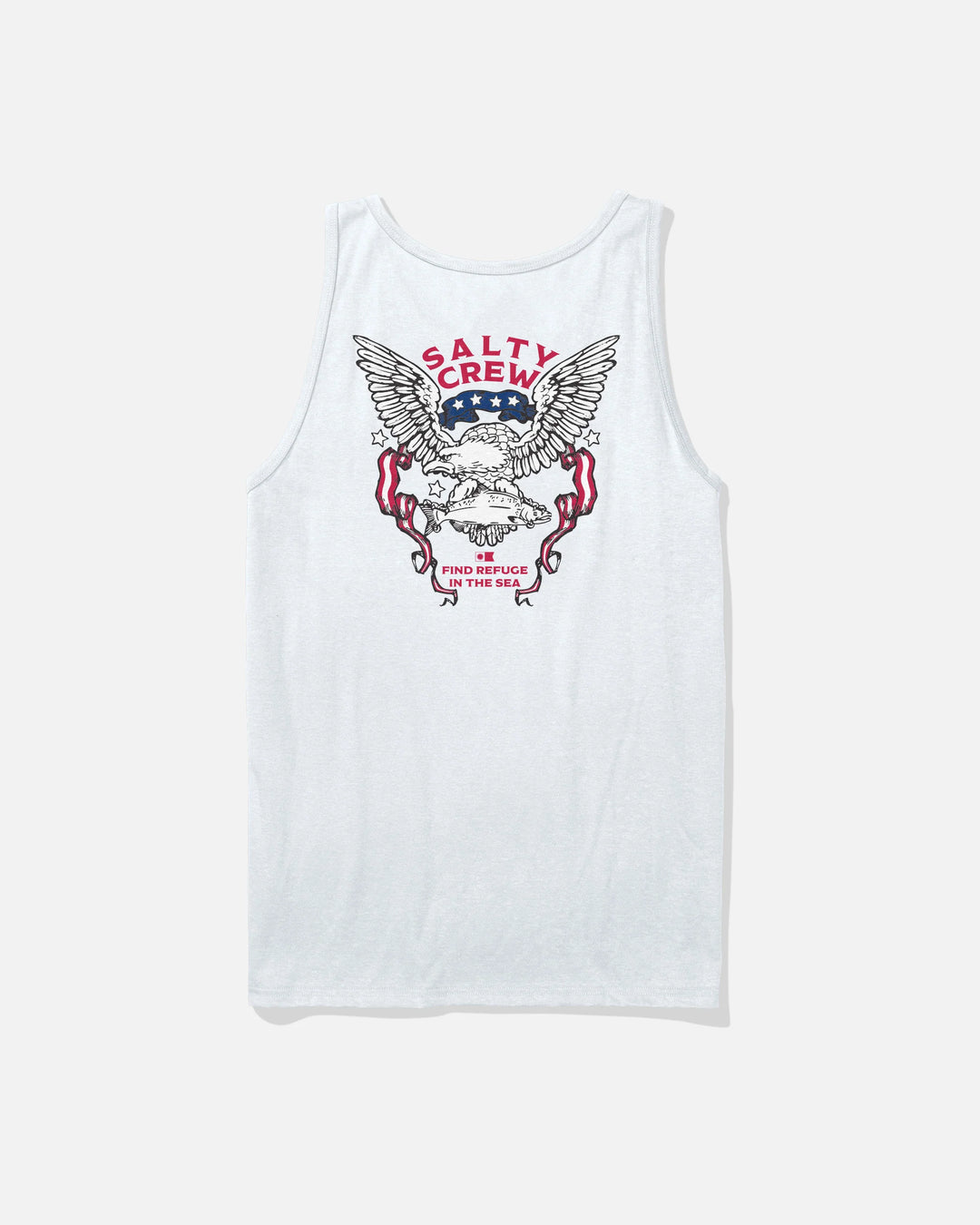Salty Crew Men's American Talon Tank - White