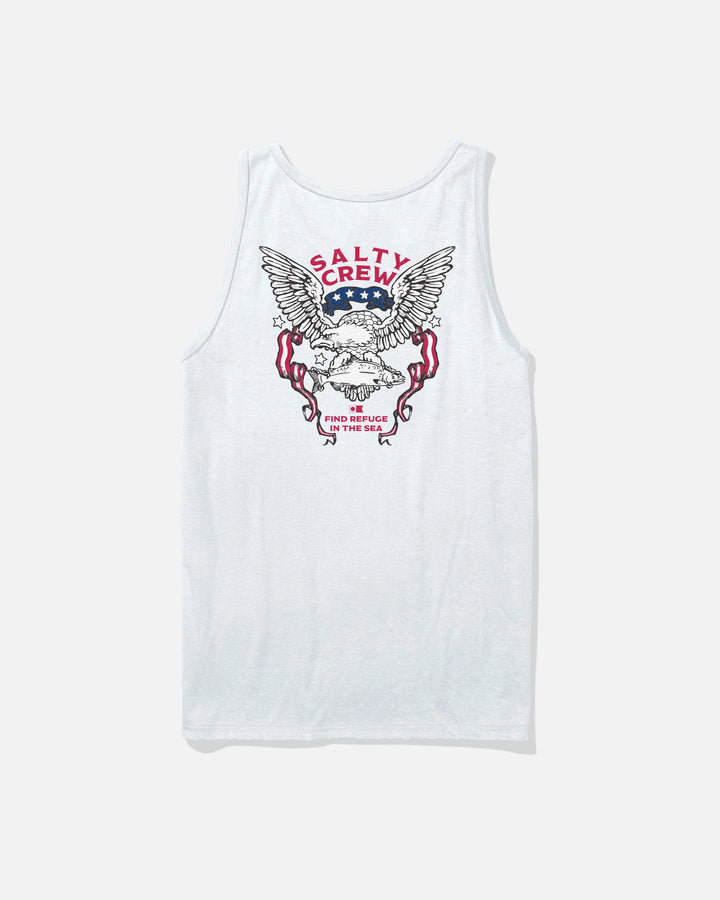 Salty Crew Men's American Talon Tank - White