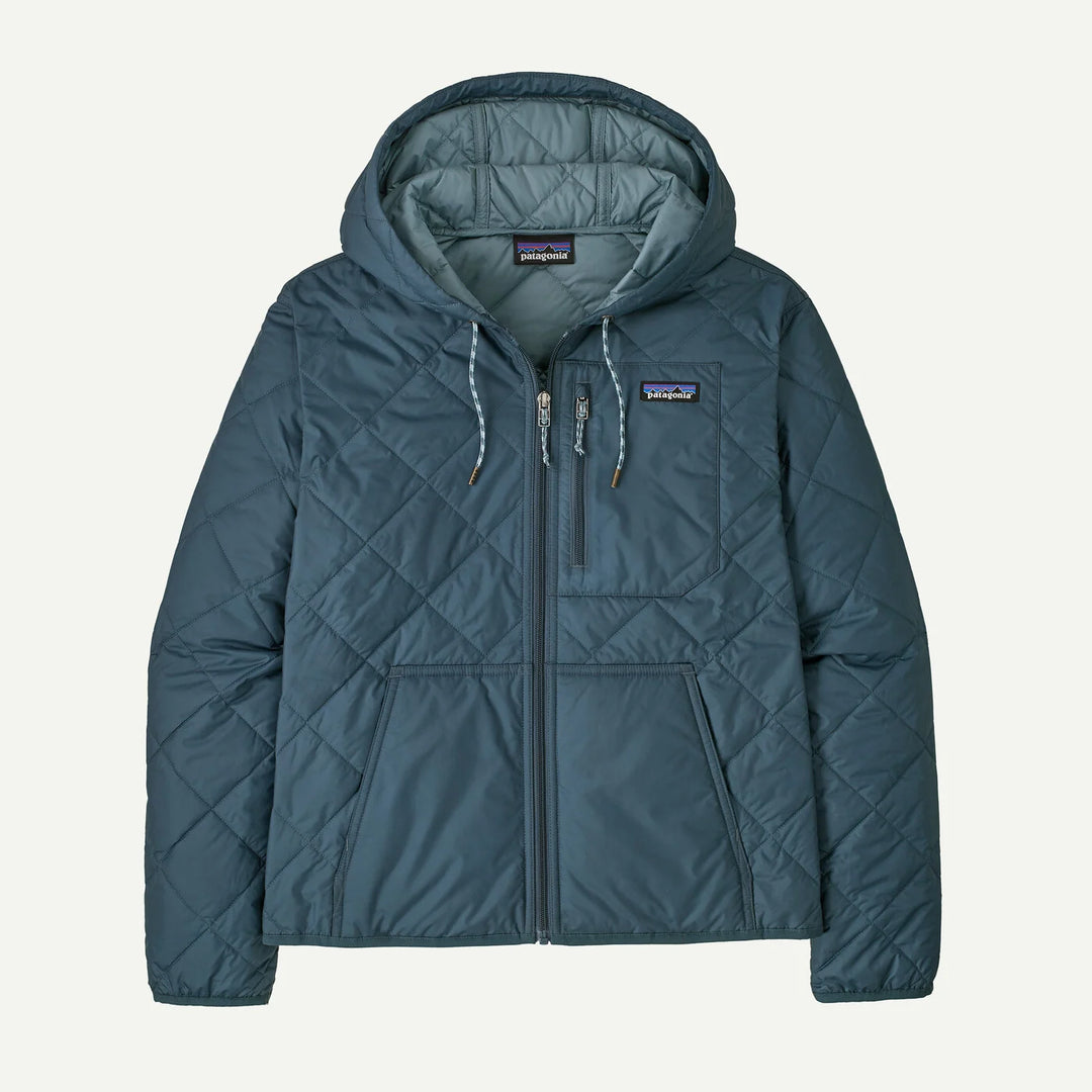 Patagonia Women's Diamond Quilted Bomber Hoody - Summit Blue - Sun Diego Boardshop