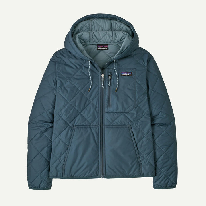 Patagonia Women's Diamond Quilted Bomber Hoody - Summit Blue - Sun Diego Boardshop