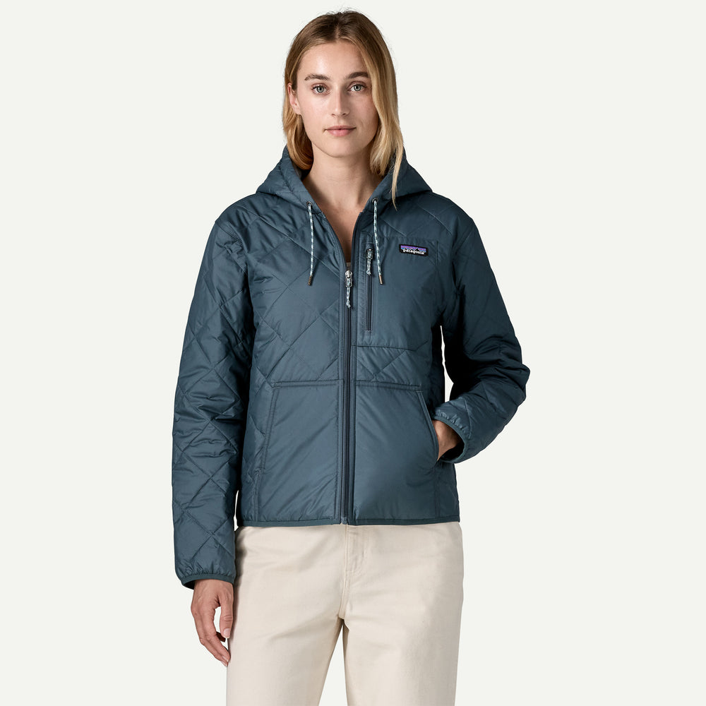 Patagonia Women's Diamond Quilted Bomber Hoody - Summit Blue - Sun Diego Boardshop