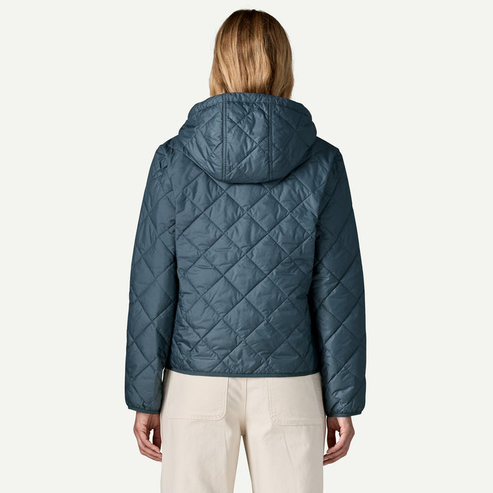 Patagonia Women's Diamond Quilted Bomber Hoody - Summit Blue - Sun Diego Boardshop