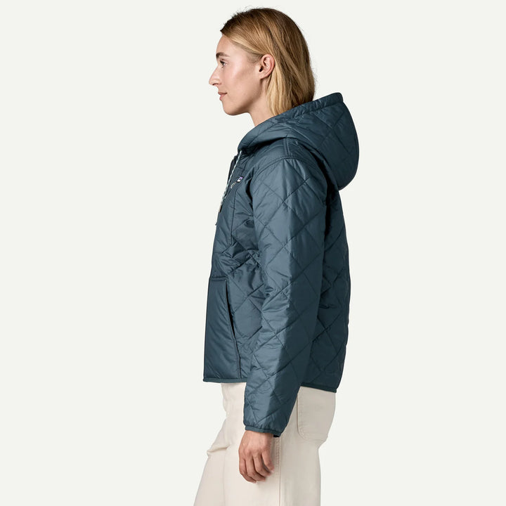 Patagonia Women's Diamond Quilted Bomber Hoody - Summit Blue - Sun Diego Boardshop