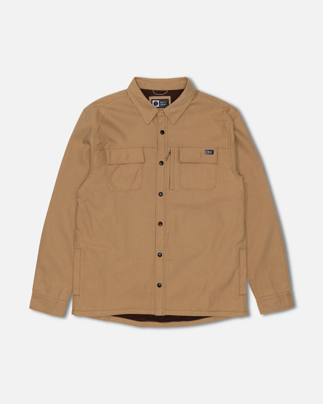 Salty Crew Men's Fathom Tech Shacket - Khaki - Sun Diego Boardshop