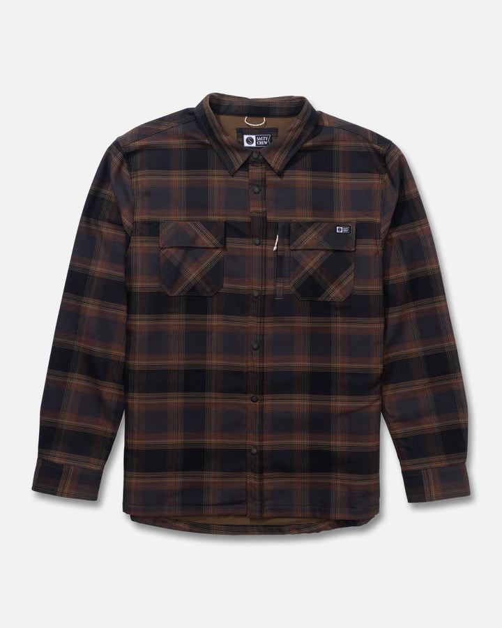 Salty Crew Fathom Tech Shacket - Phantom