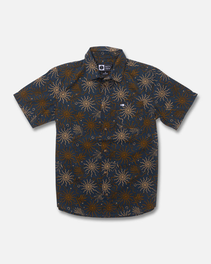Salty Crew Session Button Up - Midnight Navy